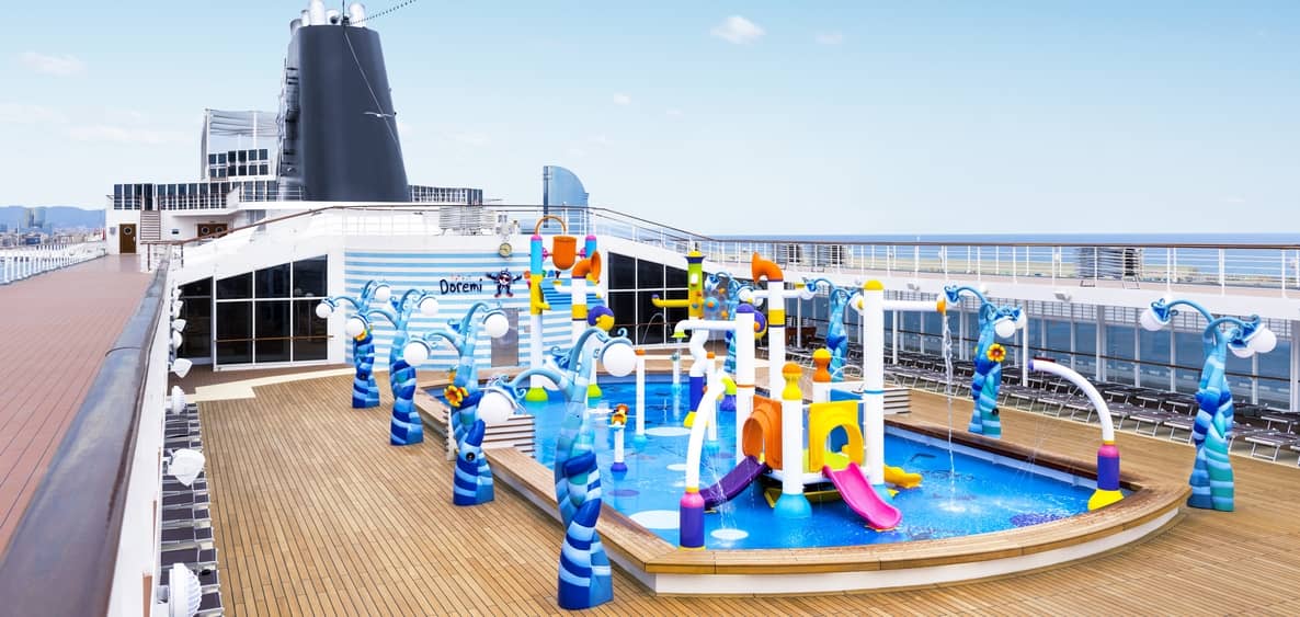 1- DOREMI SPRAY PARK <br> DER WASSERBEREICH FÜR KINDER