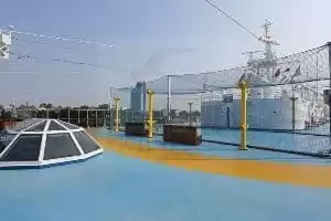 Joggingstrecke unter freiem Himmel