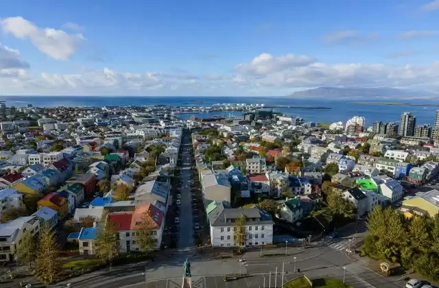Panoramablick von der Hallgrímskirkja