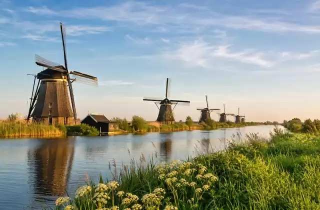 Die Windmühlen von Kinderdijk
