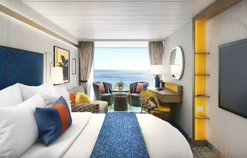 Geräumige Infinite-Kabine mit Balkon und Ozeanblick