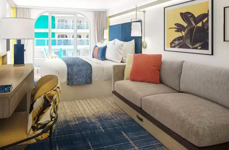 Familienkabine mit Balkon und Surfside-Blick